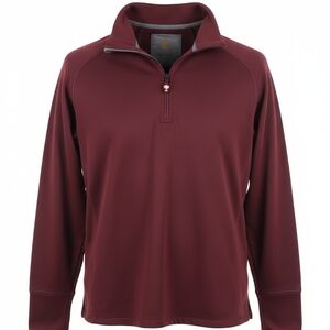 Timberland Men's Maroon Quarter-Zip Jacket